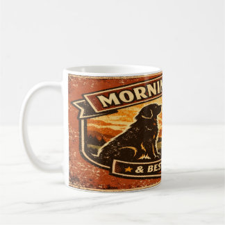 Taza De Café Mañanas Doradas y Tostadas Oscuras - Golden Retrie
