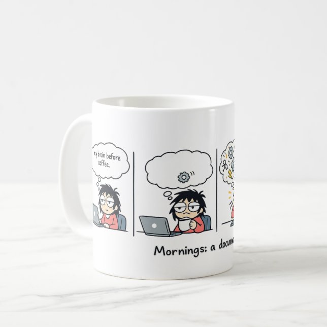 Taza De Café Mañanas: Un Documental | Tira Cómica Divertida de  (Anverso izquierdo)