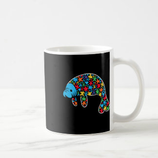 Taza De Café Manatee Puzzle Autism Awareness Autistic Women Me