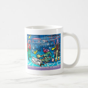 Taza De Café Manatíes Camisetas Divertidas de Manatí Inhumano T