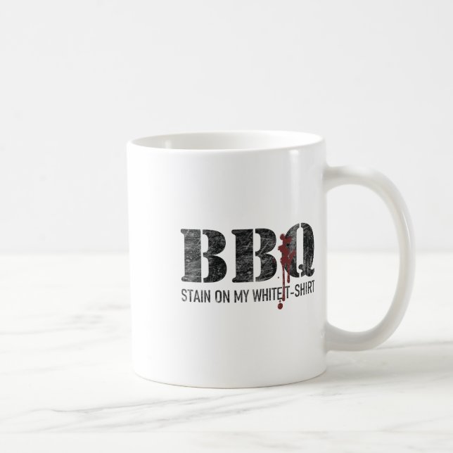 Taza De Café Mancha De Bizcocho En Mi Blanco 2 (Derecha)