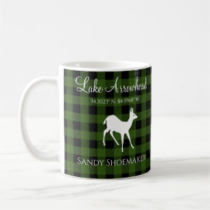 Taza De Café Mancha de búfalo verde y negro