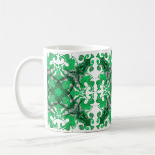Taza De Café Mandalá abstracto, espiral de mariposa psicodélica