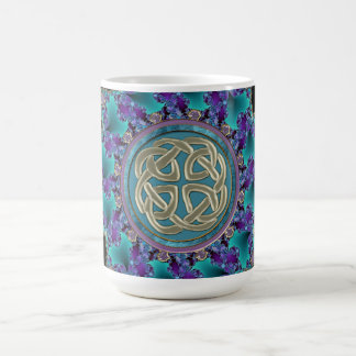 Taza De Café Mandala céltica del fractal