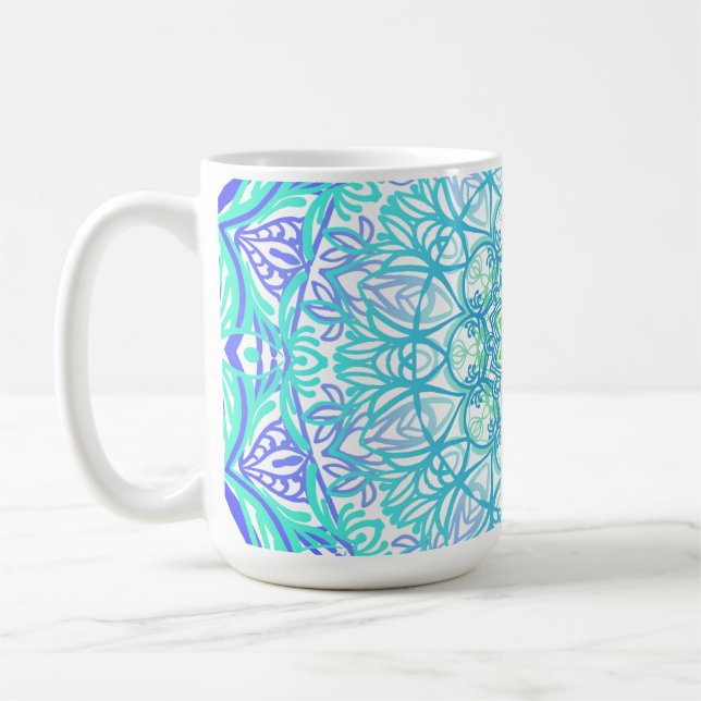 Taza De Café Mandala coloreada (Izquierda)