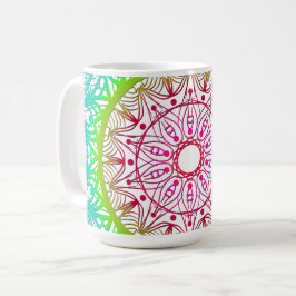Taza De Café Mandala coloreada