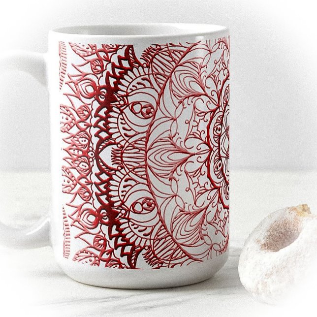 Taza De Café Mandala coloreada (Subido por el creador)