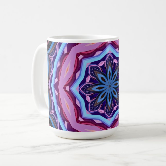 Taza De Café Mandala colorida (Anverso izquierdo)
