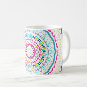 Taza De Café mandala colorida