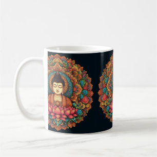 Taza De Café Mándala con buda