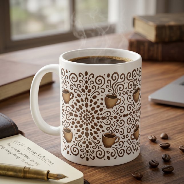 Taza De Café Mandala de Café (Subido por el creador)