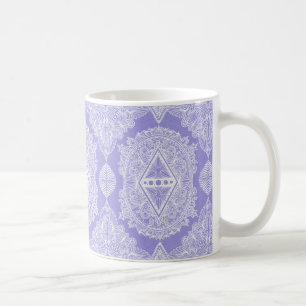 Taza De Café Mandala de Diamante Celeste