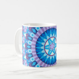 Taza De Café Mandalá de invierno azul copo de nieve regalo acog