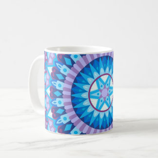 Taza De Café Mandalá de invierno azul copo de nieve regalo acog