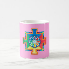 Taza De Café Mandala de la creación acuarela