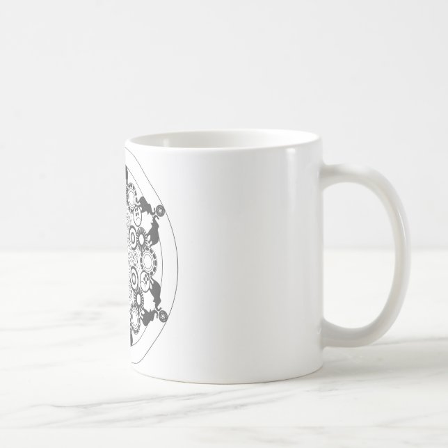 Taza De Café Mandala del elefante (Derecha)