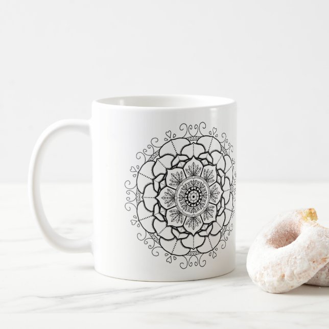 Taza De Café Mandala del maná (Con donut)