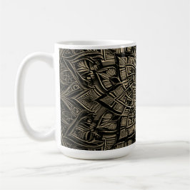 Taza De Café Mandala Dorado