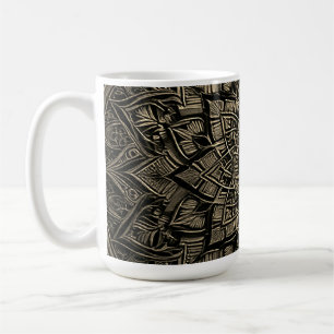 Taza De Café Mandala Dorado
