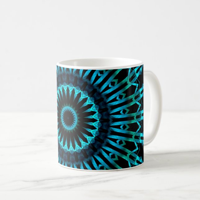 Taza De Café Mandalá Espejo Tenue 2 (Anverso derecho)