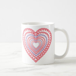 Taza De Café Mandala Heart Coffee Mug
