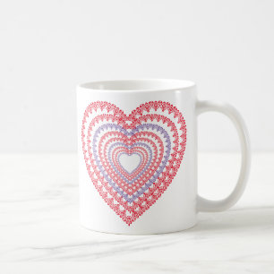 Taza De Café Mandala Heart Coffee Mug