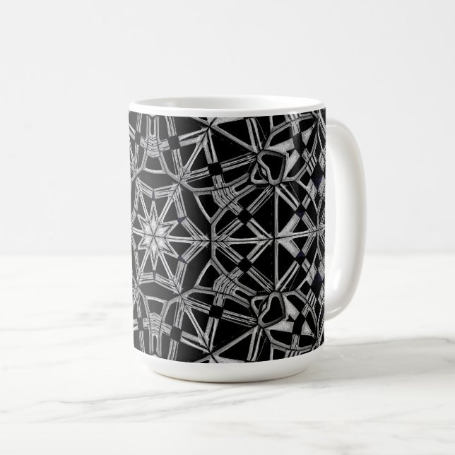 Taza De Café Mandalá Industrial (Anverso derecho)