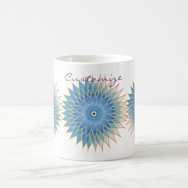 Taza De Café Mandala Lotus Blossom Thunder_Cove (Centro)