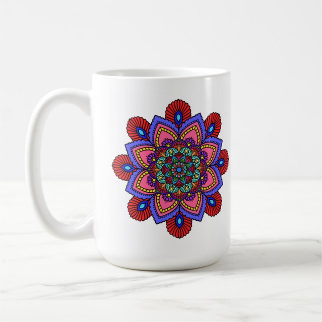 Taza De Café  Mandala Mug (Izquierda)