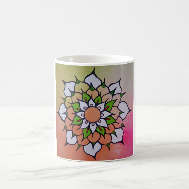 Taza De Café Mandala Mug, la época de verano (Centro)