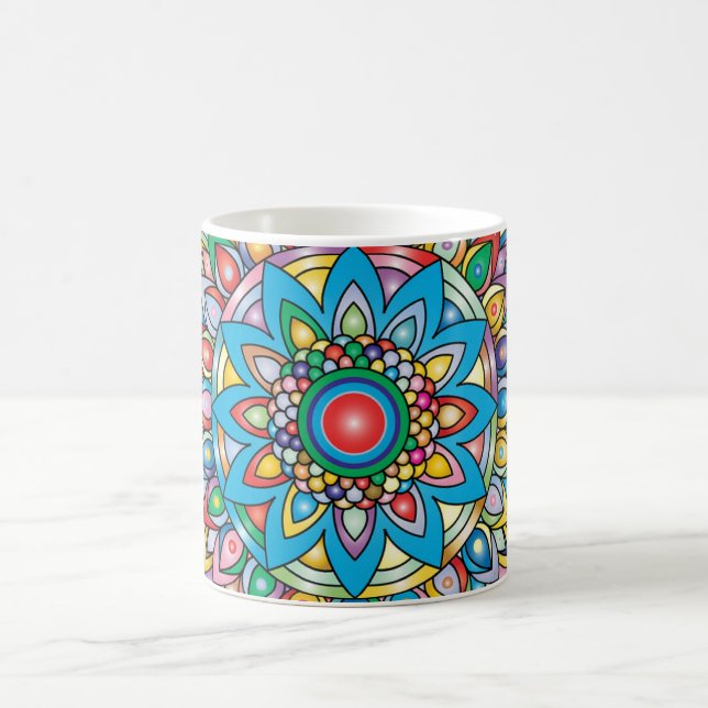 Taza De Café Mandala Mug - Una adición artística a tu cocina (Centro)