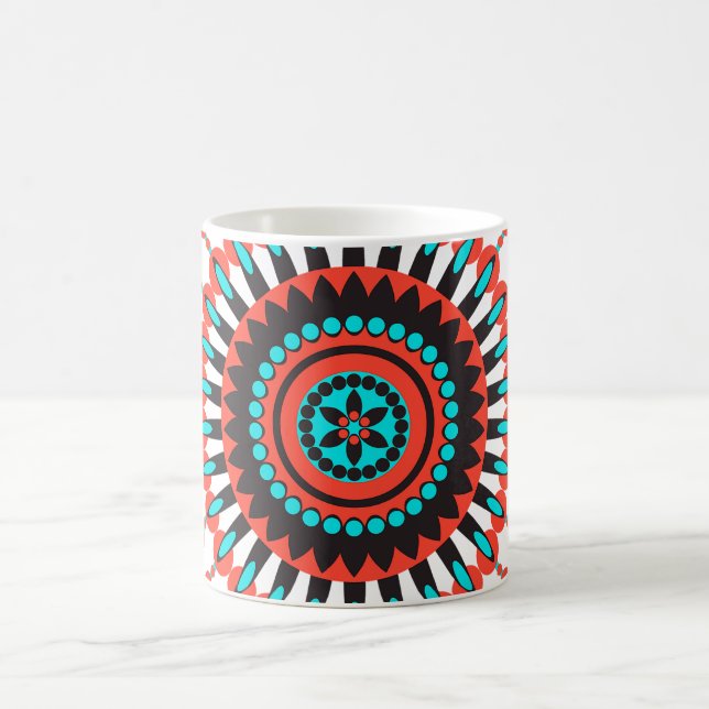 Taza De Café Mandala nativa norteamericana (Centro)