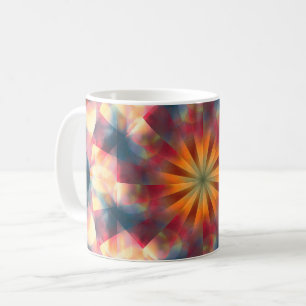 Taza De Café Mandala psicodélica de Kaleidoscópico de Prisma