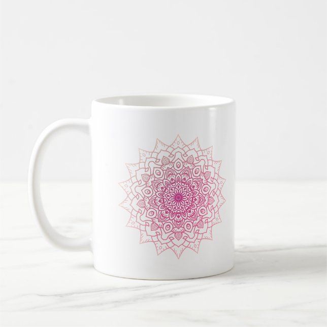 Taza De Café Mandala púrpura (Izquierda)