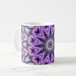 Taza De Café Mandala púrpura de Lilac