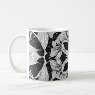 Taza De Café Mandala radiante: Vibrante arte de fantasía simétr