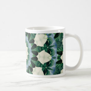 Taza De Café Mandalas de Sacramento Verde y Azul Cerúleo
