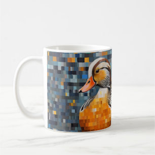 Taza De Café Mandarin Duck Animal Bird Art Decor