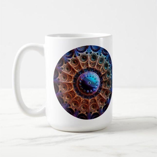 Taza De Café Mandelbrot Fractal (Izquierda)