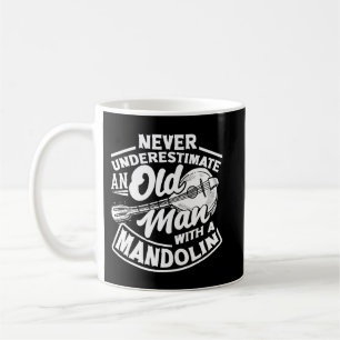 Taza De Café Mandolin Lover Mandolinist Old Mandolin Player