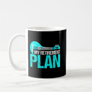 Taza De Café Mandolin Lover Mi Plan de Jubilación Mandolin Musi
