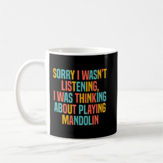 Taza De Café Mandolin Lover Pensando En Jugar Diversión De Mand