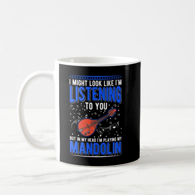 Taza De Café Mandolin Lover Player Mandonlinst (Izquierda)