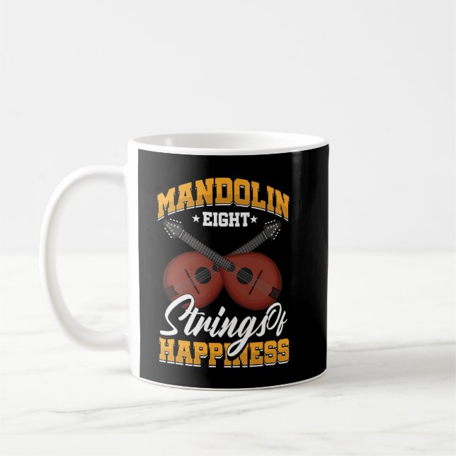 Taza De Café Mandolin Lover Player String Instruments Bluegrass (Izquierda)