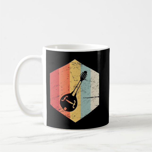 Taza De Café Mandolin Lover Retro Vintage (Izquierda)
