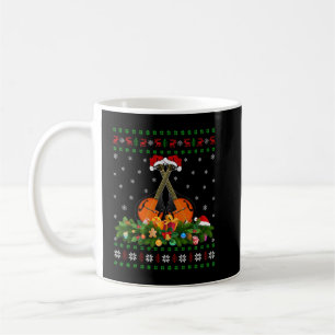 Taza De Café Mandolin Lover Xmas Santa Hat Mandolin Christ