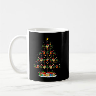 Taza De Café Mandolin Lover Xmas Tree ilumina Funny Santa Mando