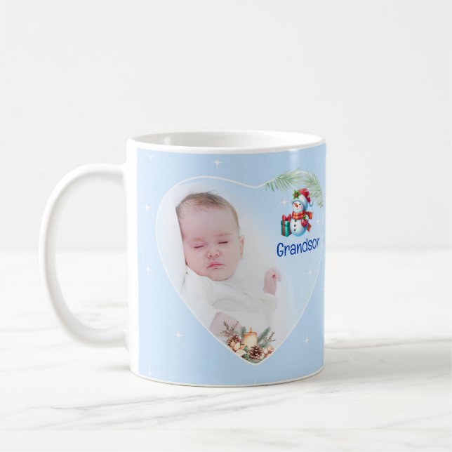 Taza De Café Manejo de la foto-taza - niños Navidades primero (Izquierda)