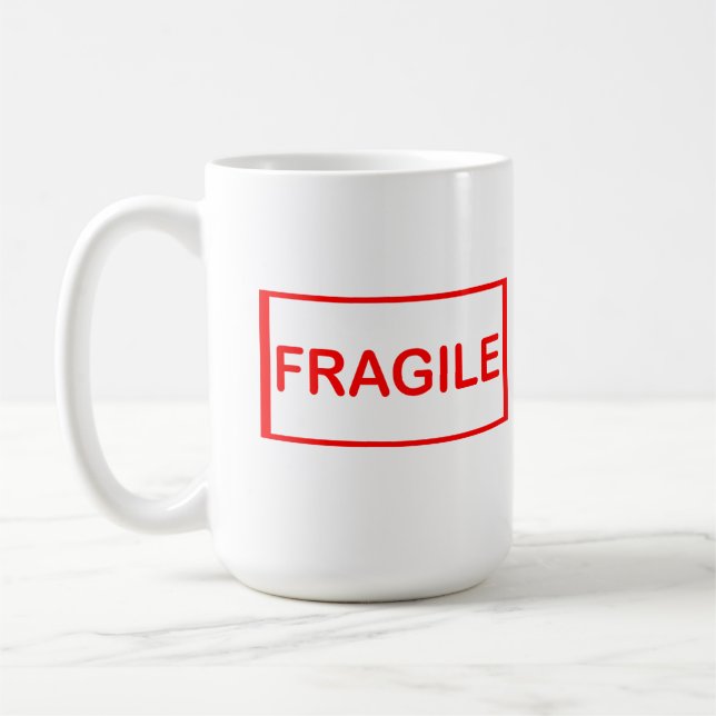 Taza De Café Manejo frágil con cuidado (Izquierda)