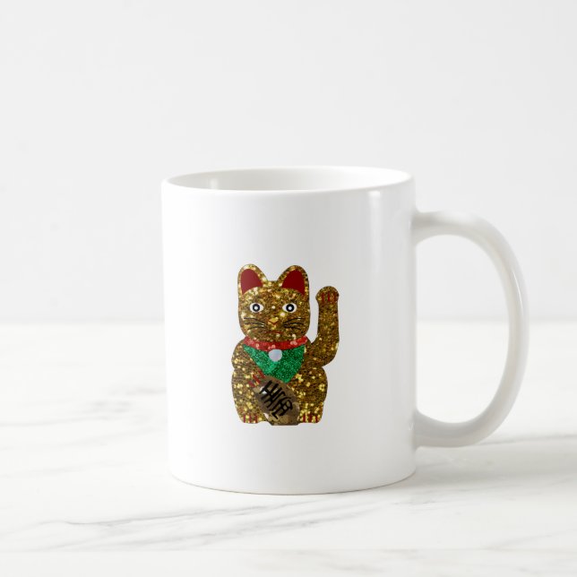 Taza De Café maneki neko cat (Derecha)